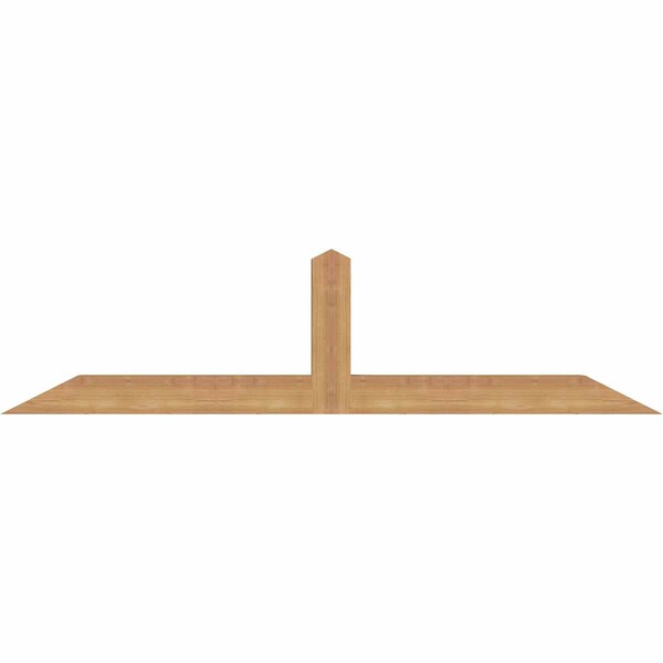 Ekena Millwork Portland Smooth Timber Gable Bracket, Western Red Cedar, 60"W x 15"H x 3 1/2"D x 3 1/2"F, 6/12 Pitch GBW060X15X0404POR00SWR - main